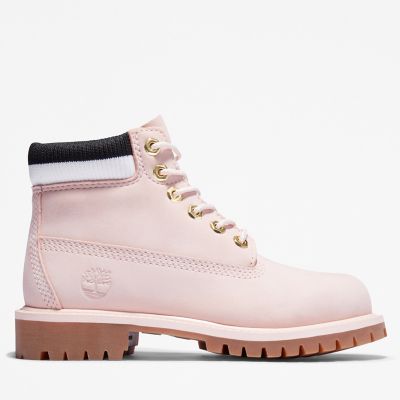 Timberland® Premium 6 Inch Boot for Youth in Light Pink | Timberland