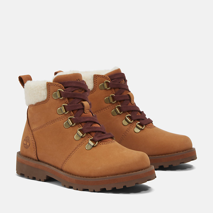 Courma Kid Lined Boot for Youth in Light Brown-
