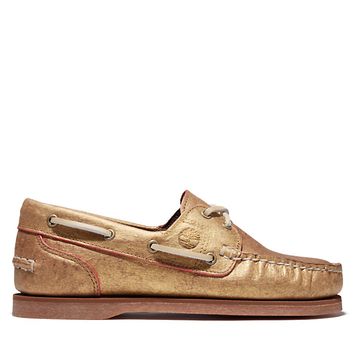 EK+ Classic Boat Shoe for Women in Gold-