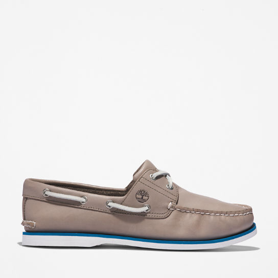 Timberland® 2-Eye Classic Boat Shoe for Men in Grey | Timberland