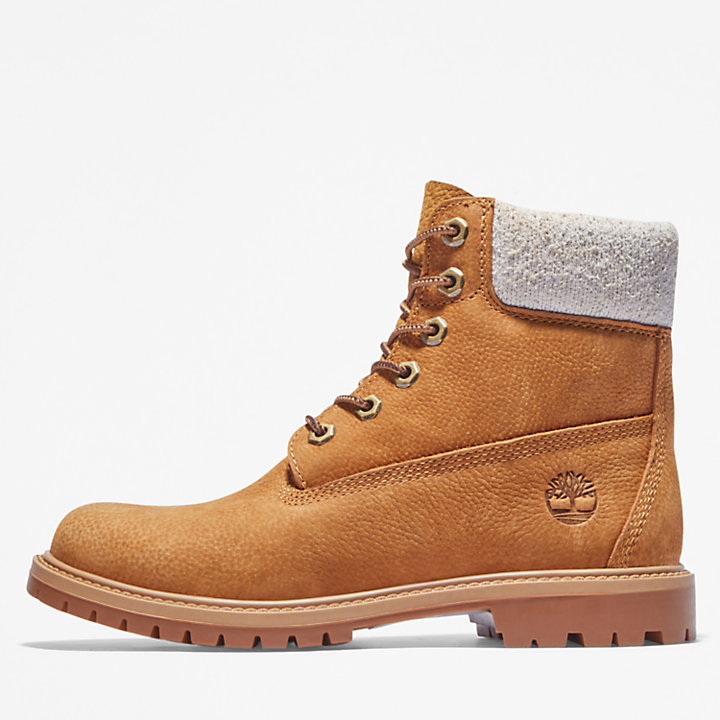Timberland® Heritage EK+ Regenerative Leather 6 Inch Boot for Women in Yellow-