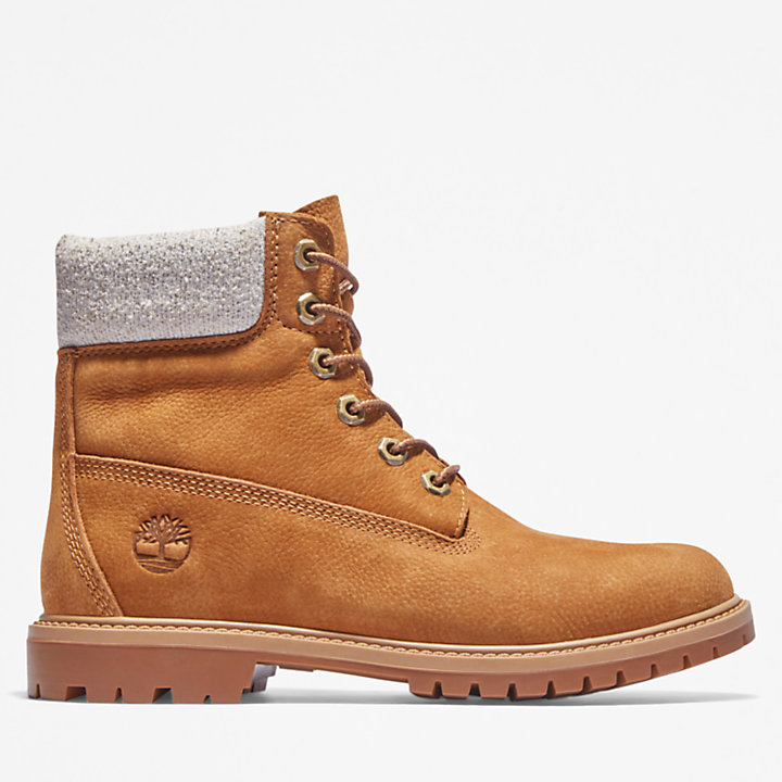 Timberland® Heritage EK+ Regenerative Leather 6 Inch Boot for Women in Yellow-