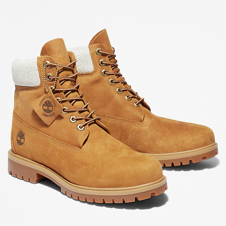 Timberland® Heritage EK+ Regenerative Leather 6 Inch Boot voor heren in geel-