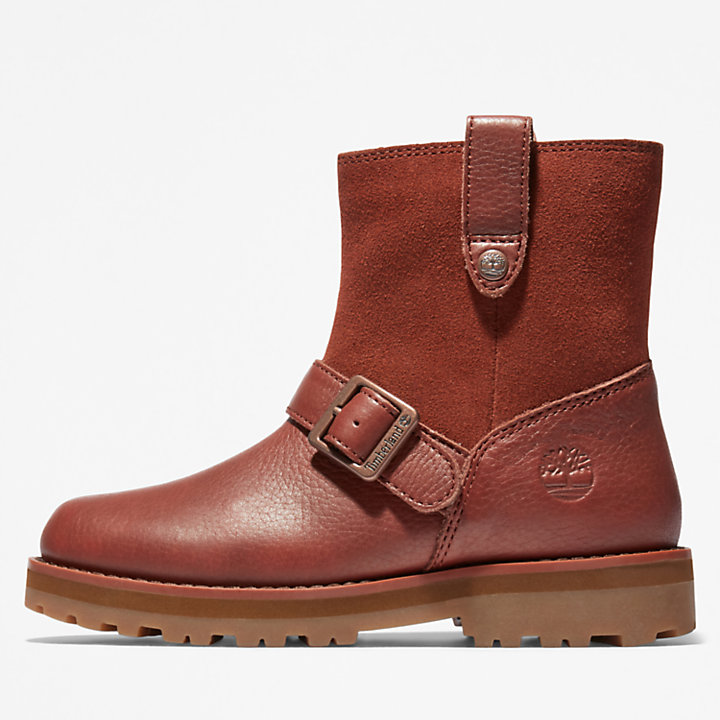 Courma Kid Side-zip Winter Boot voor kids in bruin-