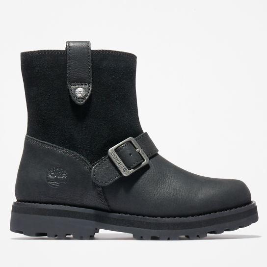 Courma Kid Side-zip Winter Boot for Youth in Black | Timberland