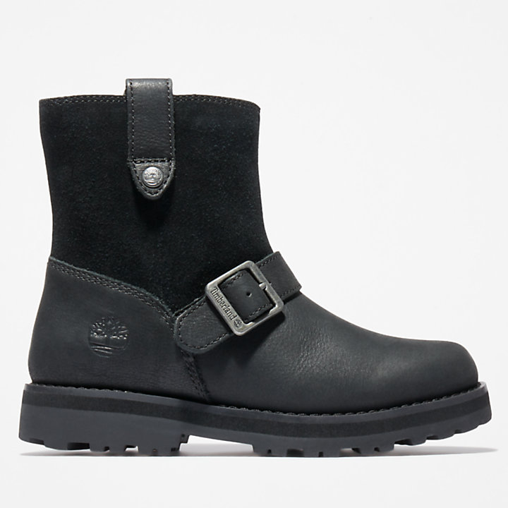 Courma Kid Side-zip Winter Boot for Youth in Black-