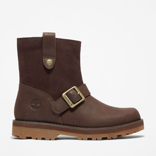 Courma Kid Side-zip Winter Boot for Youth in Dark Brown | Timberland