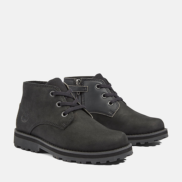 Courma Kid Chukka Boot for Youth in Black