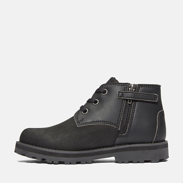 Courma Kid Chukka Boot for Youth in Black-