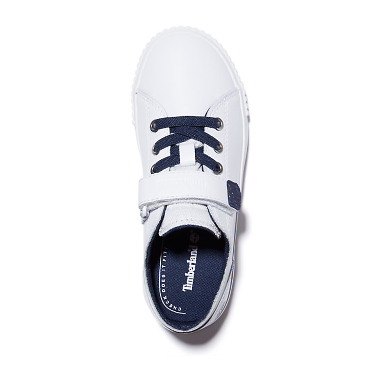 Newport Bay Sneaker for Youth in White/Navy-
