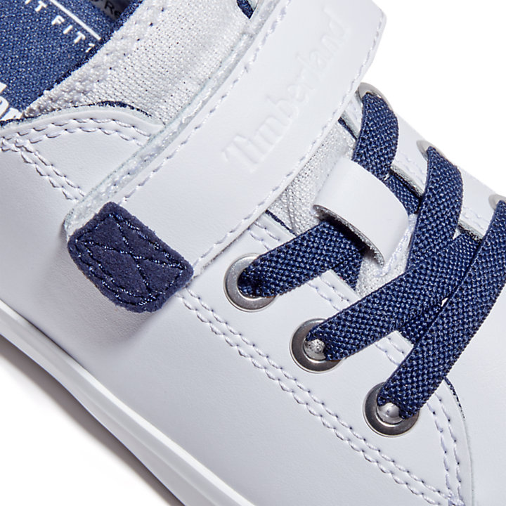 Newport Bay Sneaker for Junior in White/Blue-