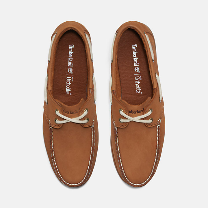 Cedar Bay Boat Shoe for Men in Light Brown-