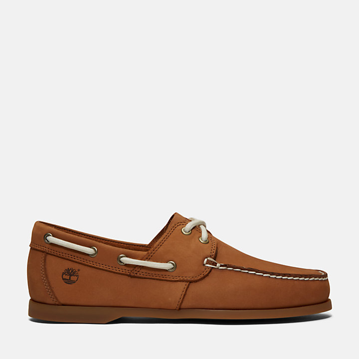 Cedar Bay Boat Shoe for Men in Light Brown-