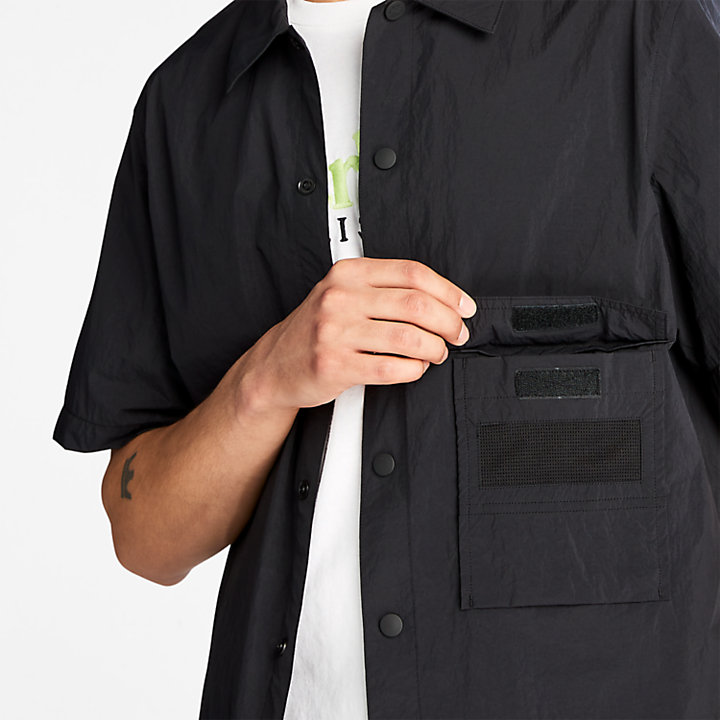 Chemise à séchage rapide pour homme en noir-