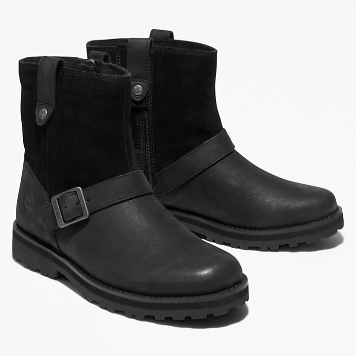 Courma Kid Side-zip Winter Boot voor juniors in zwart-