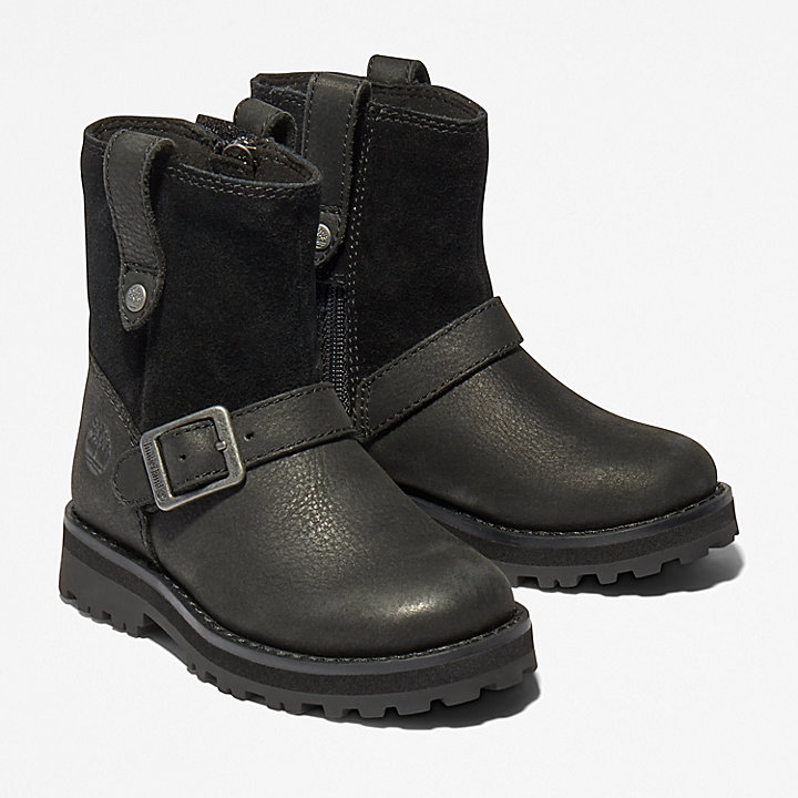 Courma Kid Side-zip Winter Boot voor peuters in zwart