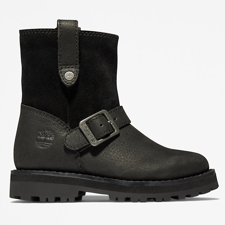 Courma Kid Side-zip Winter Boot voor peuters in zwart-