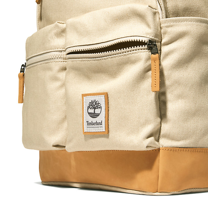 Needham Zip-top Backpack in Beige-