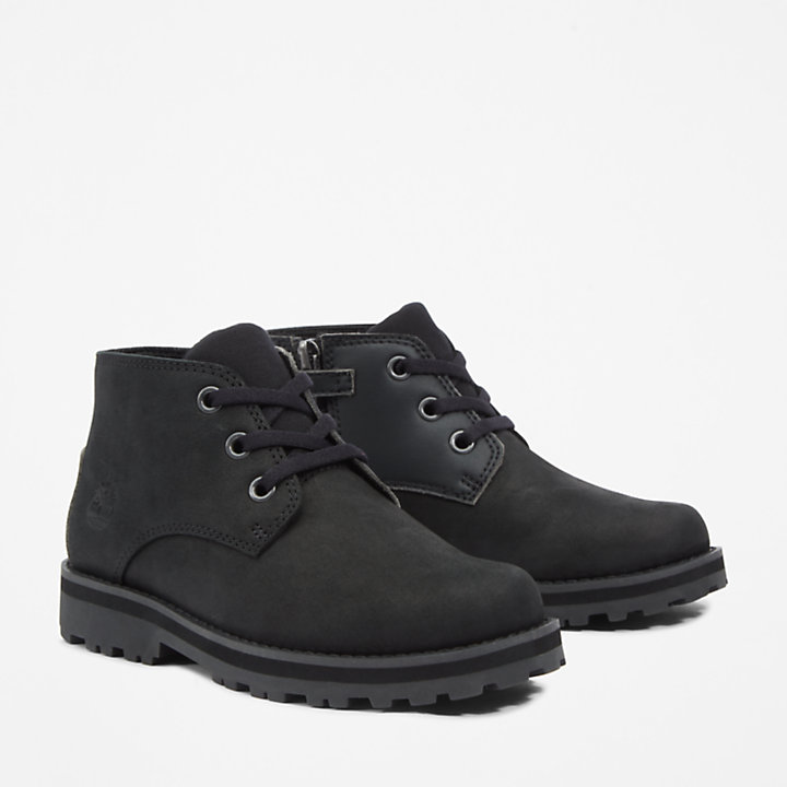 Courma Kid Chukka Boot for Junior in Black-