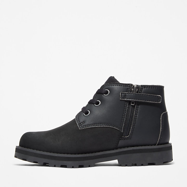 Courma Kid Chukka Boot for Junior in Black-