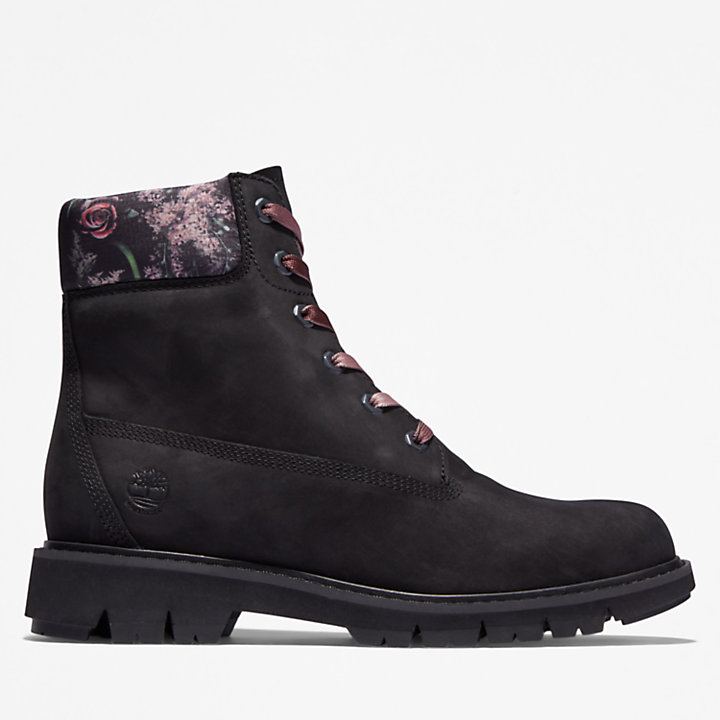 Lucia Way 6 Inch Boot for Women in Black/Floral-