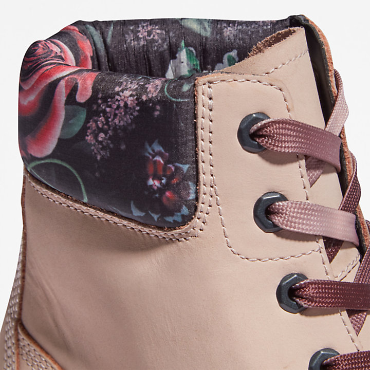 Lucia Way 6 Inch Boot for Women in Light Pink/Floral-