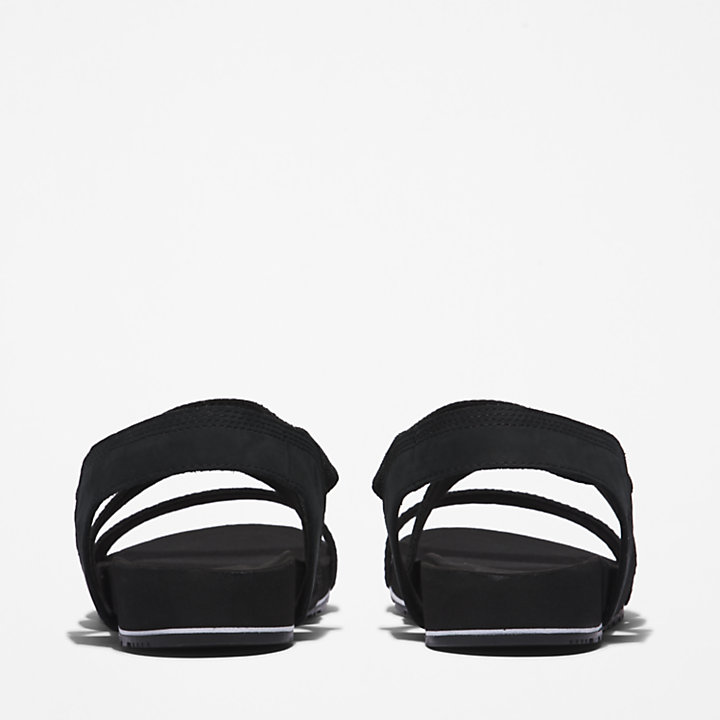 Sandalo da Donna con Cinturino alla Caviglia Malibu Waves in colore nero-