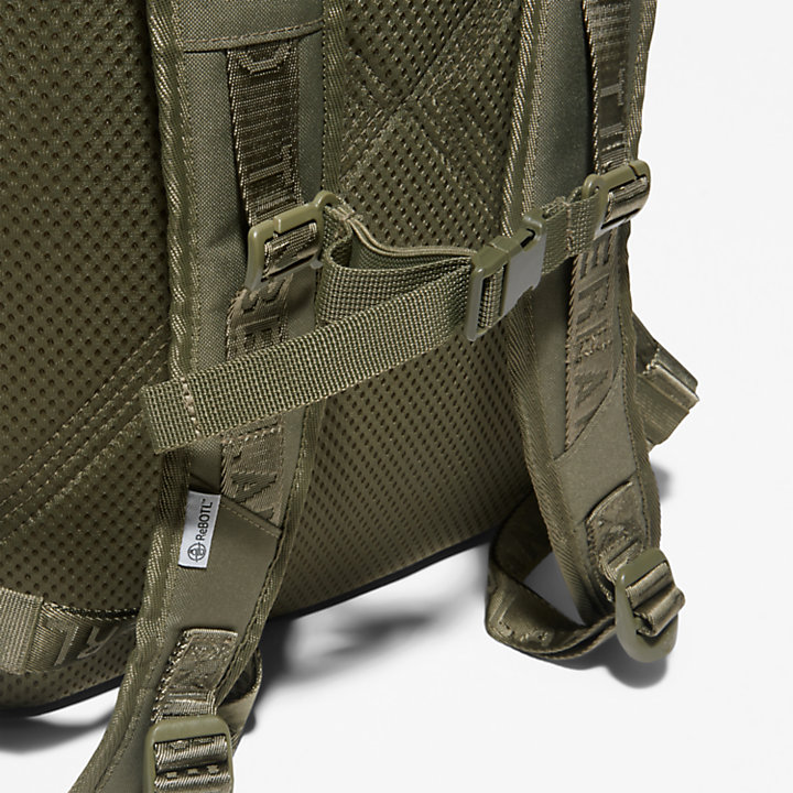 Dardin Zip-top Backpack in Dark Green-