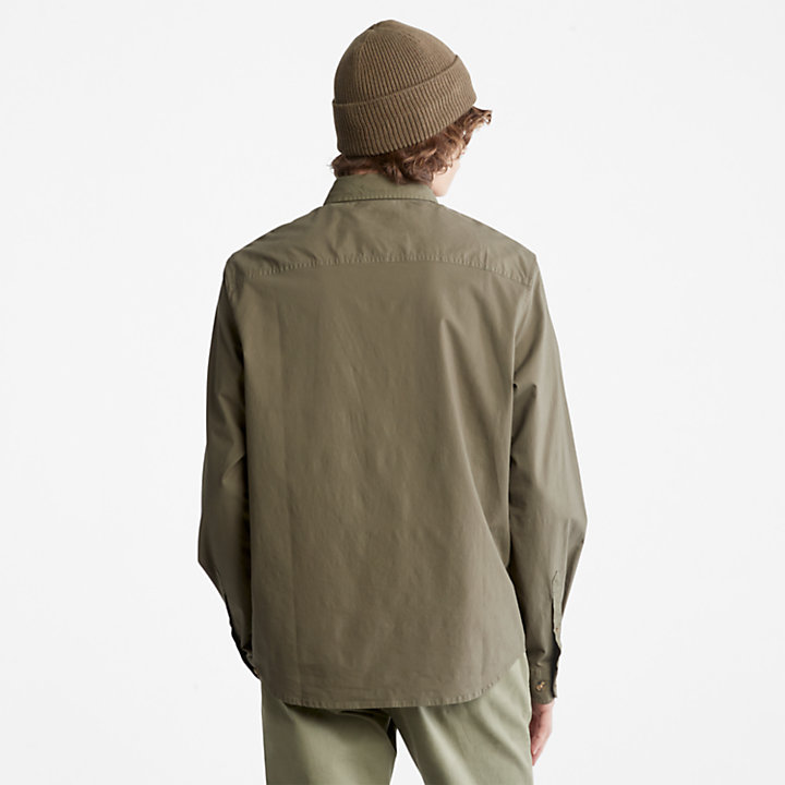 Camisa Larga Outdoor Heritage para Homem em verde-escuro-
