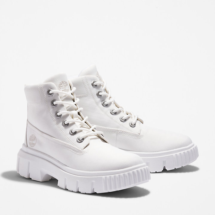 Greyfield Mid Lace-Up Boot for Women in White-