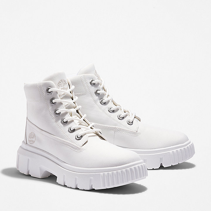 Greyfield Mid Lace-Up Boot for Women in White