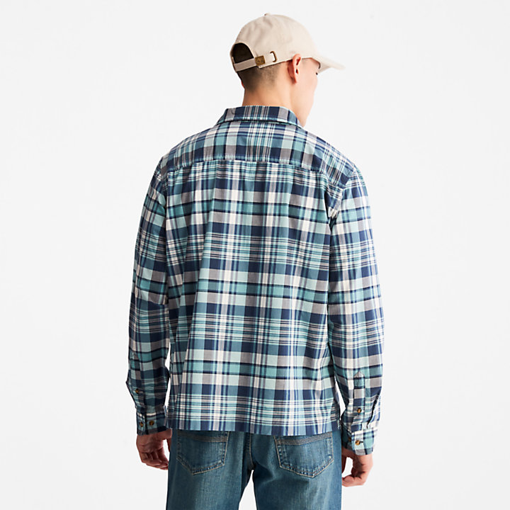 Outdoor Heritage Check Shirt for Men in Blue-