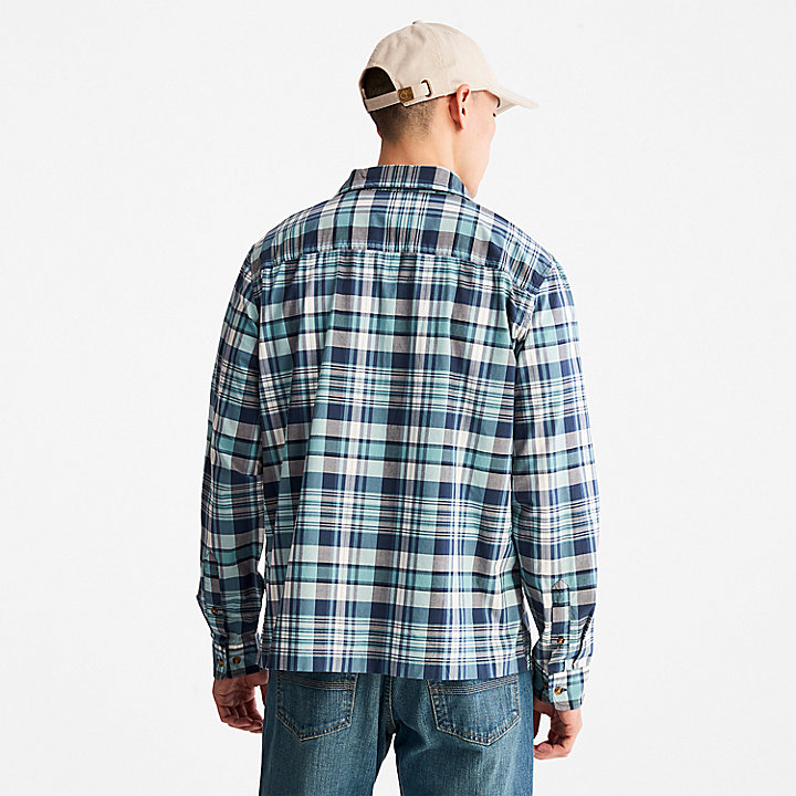 Outdoor Heritage Check Shirt for Men in Blue