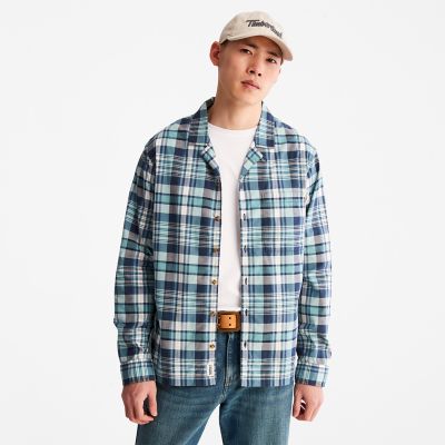 Timberland Outdoor Heritage Check Shirt For Men In Blue Navy