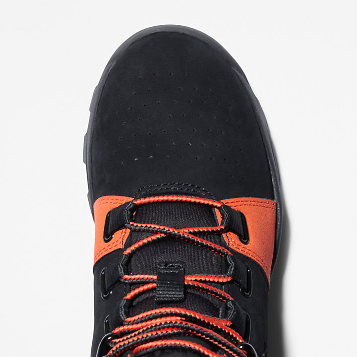 Brooklyn Sneaker zum Schnüren für Kinder in Schwarz/Orange-