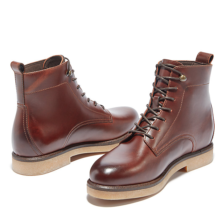 Cambridge Square Lace-up Boot for Women in Brown