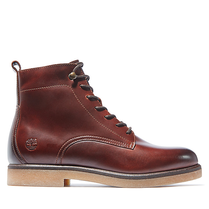 Cambridge Square Lace-up Boot for Women in Brown