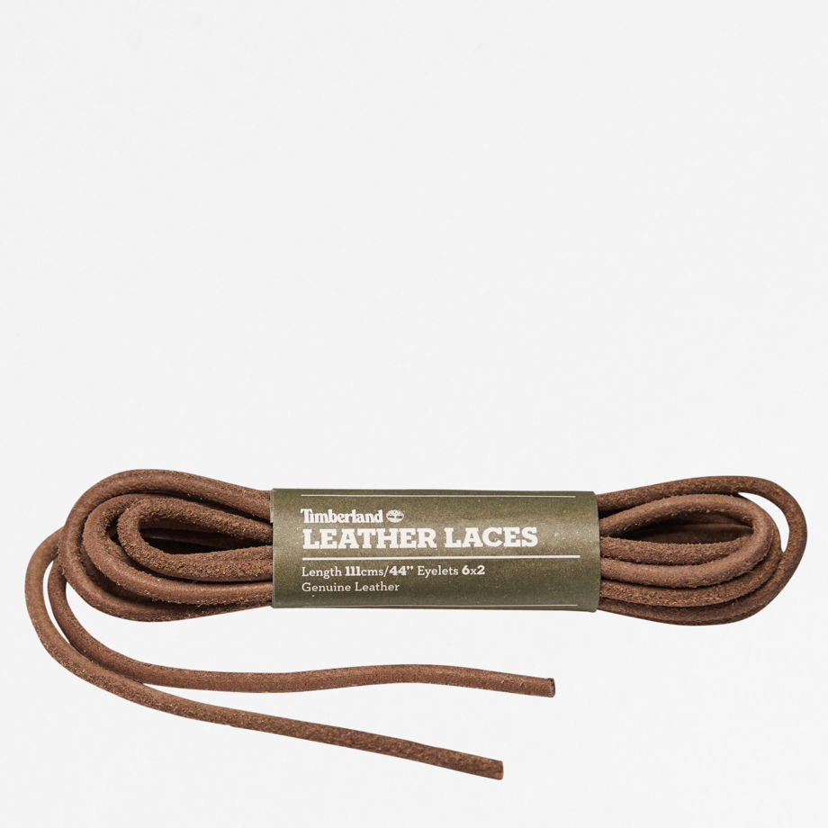 Timberland 44-inch Round Rawhide Replacement Laces In Grey Dark Grey Unisex