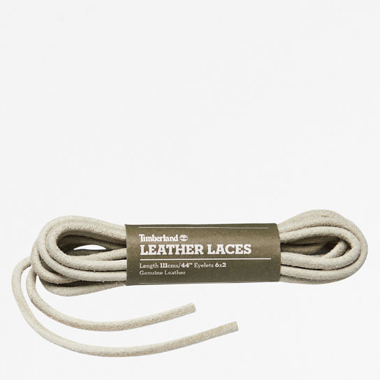 112cm/44" Round Rawhide Replacement Laces in Beige | Timberland