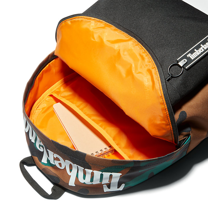 Unisex Bailer Print Backpack in Camo-