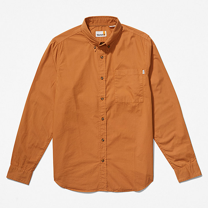 Outdoor Heritage Washed Poplin Shirt for Men in Light Brown