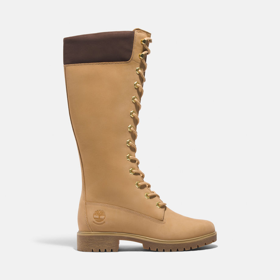 Botas Impermeables 14-inch Timberland 50th Edition Butters Para Mujer En Golden Butter Beis