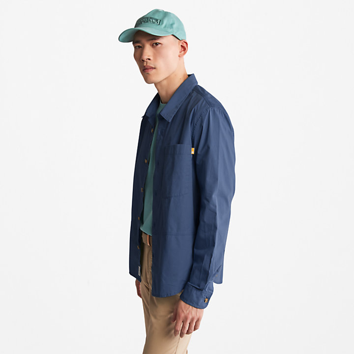 Camisa Larga Outdoor Heritage EK+ para Homem em azul-marinho-