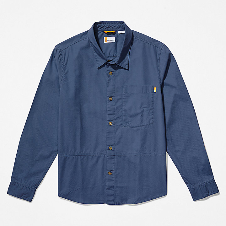 Camisa Larga Outdoor Heritage EK+ para Homem em azul-marinho