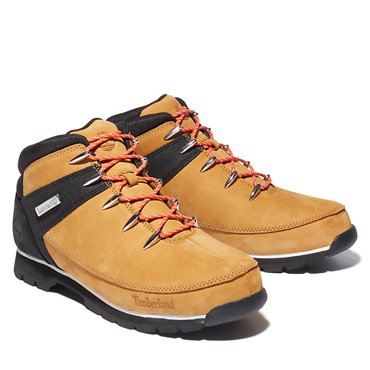 Chaussure de randonnée Euro Sprint à lacets orange pour homme en jaune/noir-