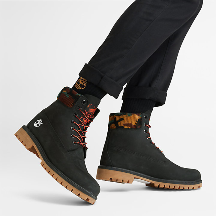 Timberland® Heritage 6 Inch Winter Boot for Men in Black/Camo-