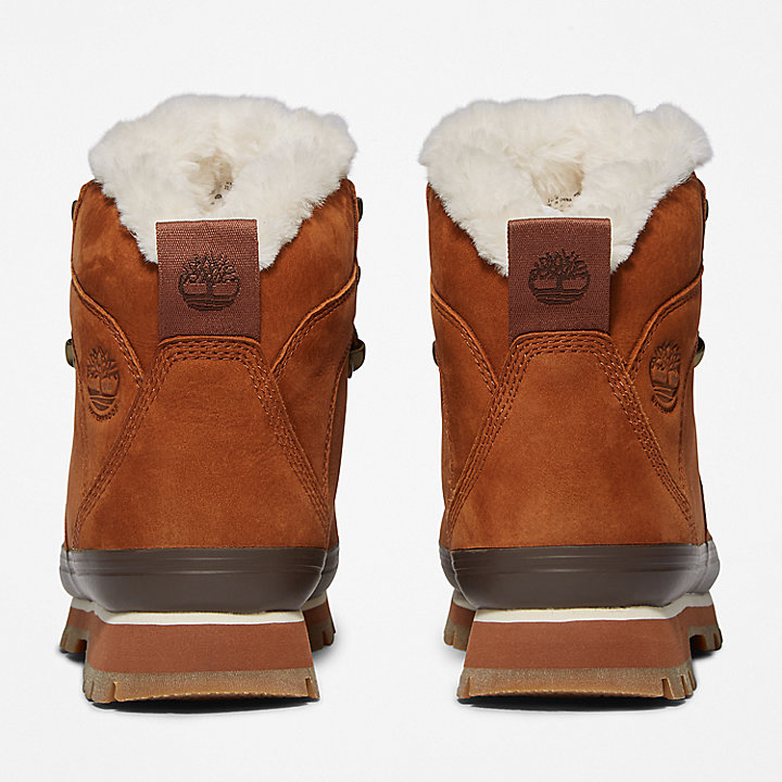 Euro Hiker Faux Fur Lined Boot for Women in Brown