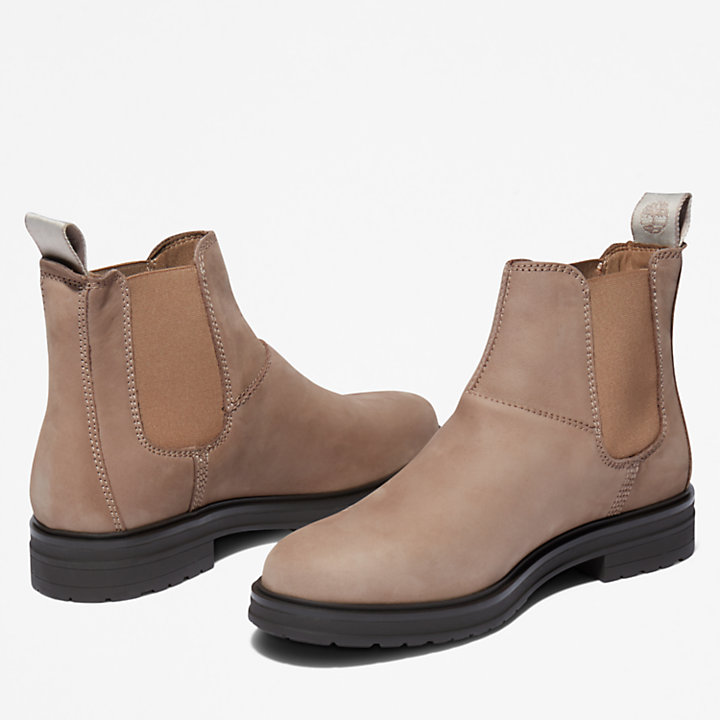 Bota Chelsea Hannover Hill para mujer beis o gris-