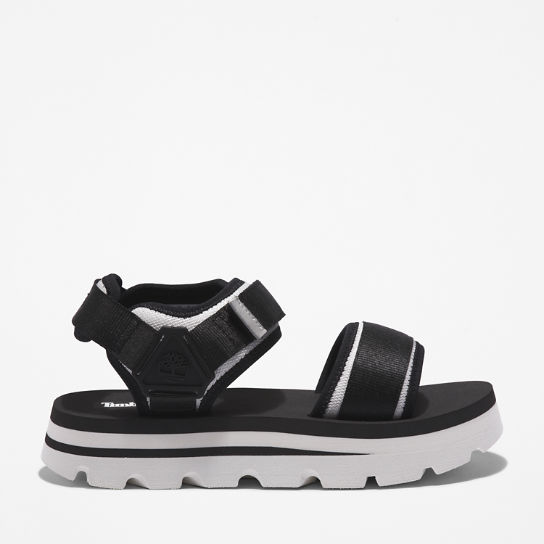 Euro Swift Ankle-Strap Sandal for Women in Monochrome Black | Timberland