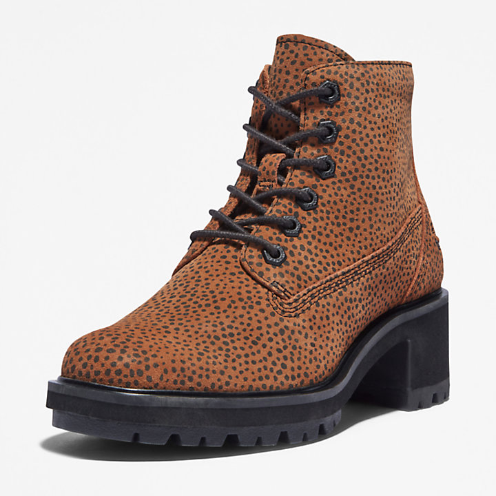 Kori Park 6 Inch Lace-Up Boot for Women in Animalier Print-